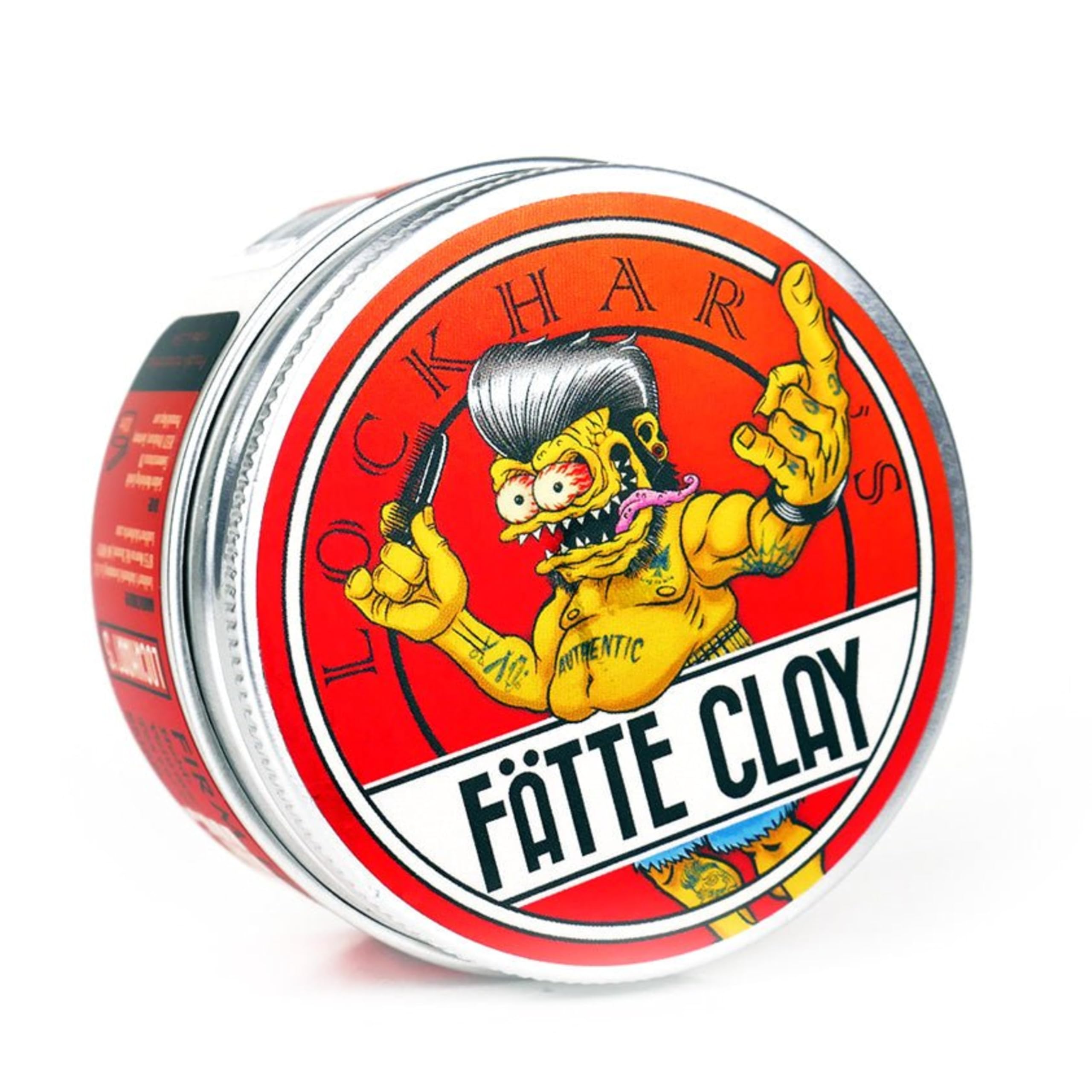 Lockhart’s Fätte Clay - Pomade For Men (3.4oz) – All-Day Hold, Natural Finish, Insane Texture and Volume – Smooth, Easy Application - Wicked Hold