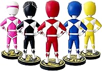 Vista 3 de Power Rangers - Juego de 5 piezas (exclusivo) Bobblehead
