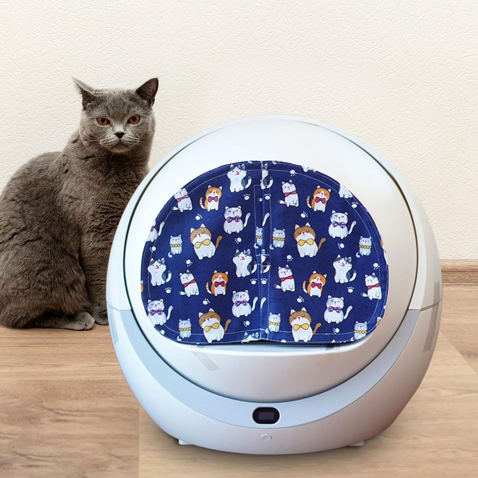Cortina para Caja de Arena de Gatos, Acceso a la Puerta, diseño Funcional