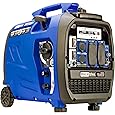 DuroMax XP4400EH Dual Fuel Portable Generator-4400 Watt Gas or Propane Powered Electric Start-Camping & RV Ready, Blue