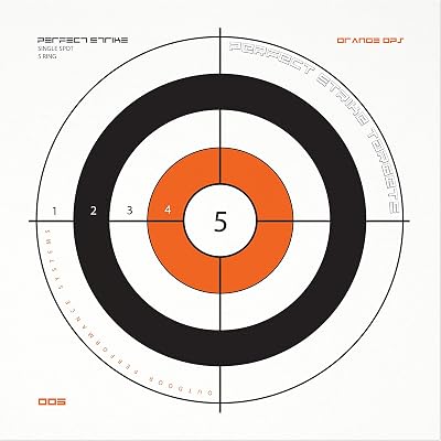 Perfect Strike Shooting Targets. Orange OPS No. 005 Heavy Paper Targets. Great for Practice Outdoors or at The Range. (12
