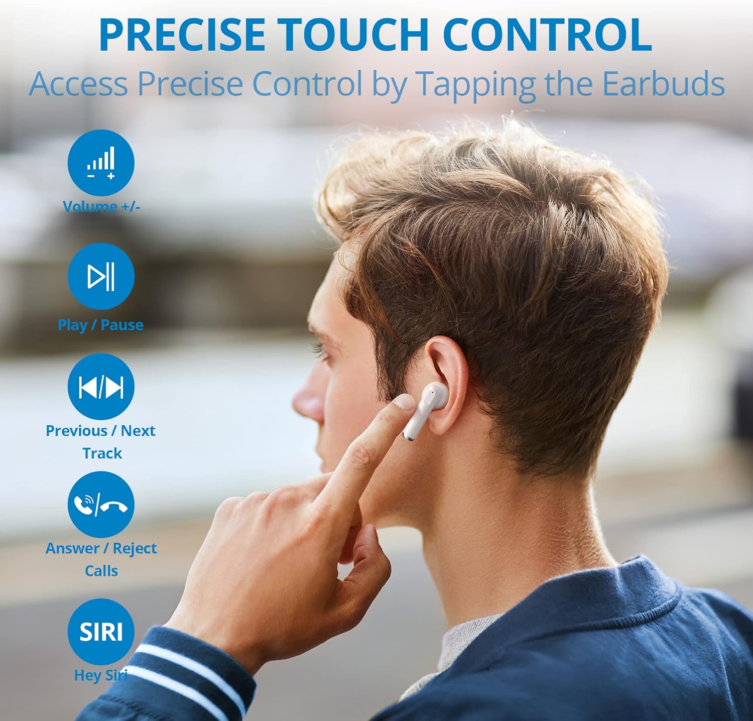 Euker E2 Earbuds in charging case