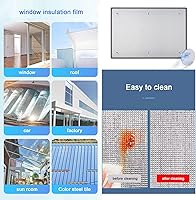 Vista 6 de Película reflectante para ventana, protección solar, aislamiento acústico, película opaca para ventana, película de aislamiento térmico de papel