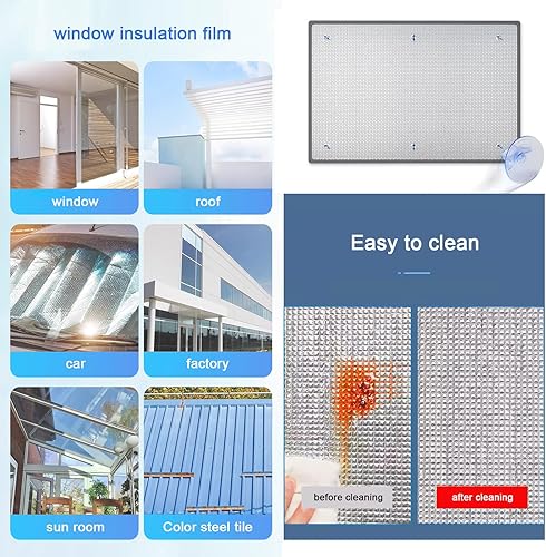 Miniatura 6 de Película reflectante para ventana, protección solar, aislamiento acústico, película opaca para ventana, película de aislamiento térmico de papel de