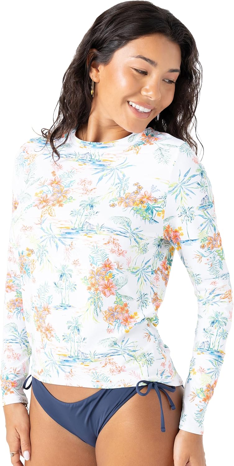 Roxy Women's Long Sleeve Rashguard – UPF 50+ Sun Protection, Quick-Dry Swim Shirt - Image 2