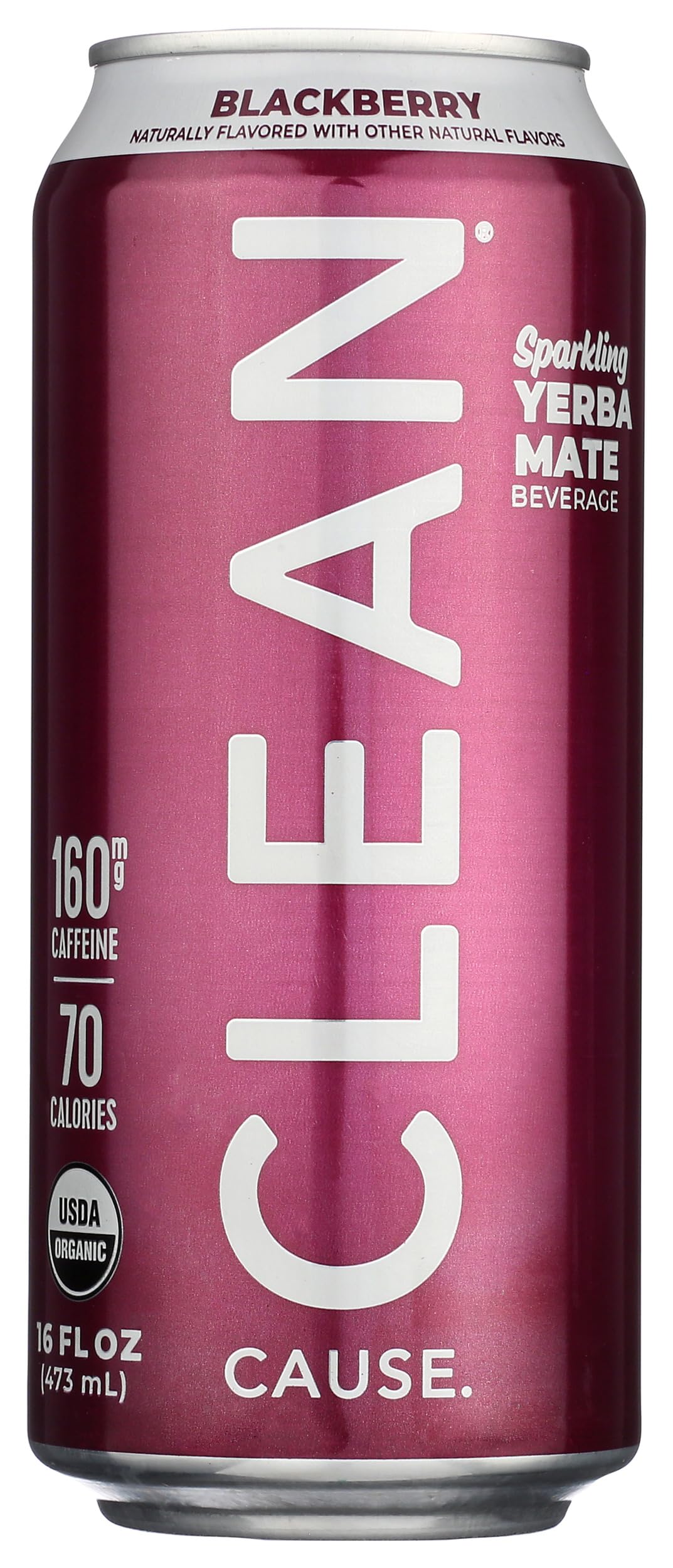 Clean Cause, Yerba Mate Blackberry Organic, 16 Fl Oz