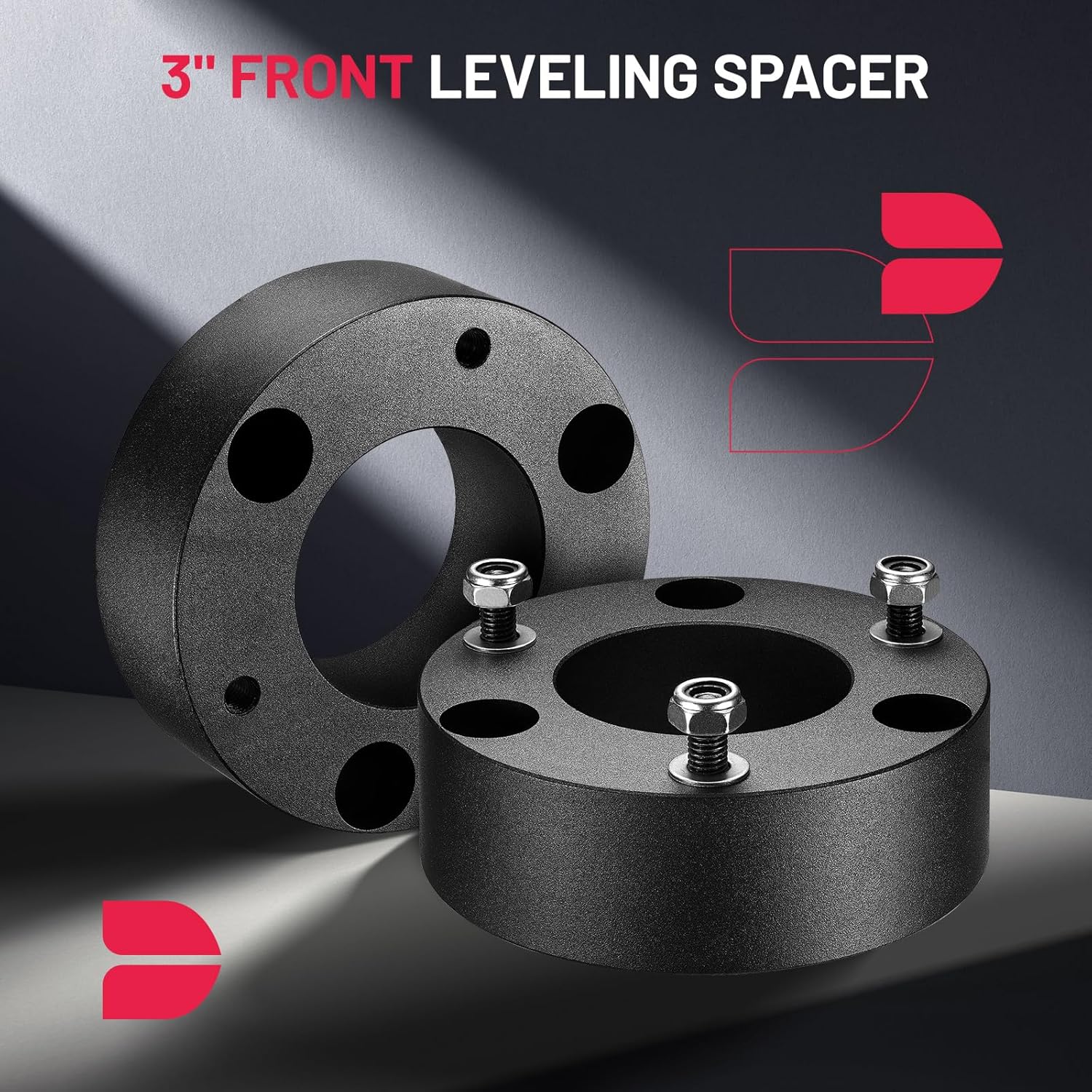 BDFHYK 3" Front and 3" Rear Leveling Lift Kits Compatible with Chevrolet Silverado 1500 Compatible with GMC Sierra 1500, Suspension Lift Kit Set for 2007-2019 Silverado 1500 2WD 4WD