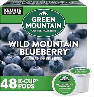 Green Mountain Coffee, Wild Mountain Blueberry, Single-Serve Keurig K-Cup Pods, Light Roast, 48 Ct (2 Boxes of 24 Pods)