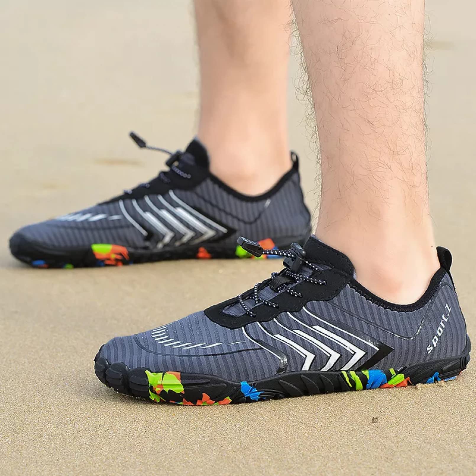 Chaussures Aquatiques Chaussures de Plage Chaussons de Surf Plats Randonnée Fitness Sports Baskets