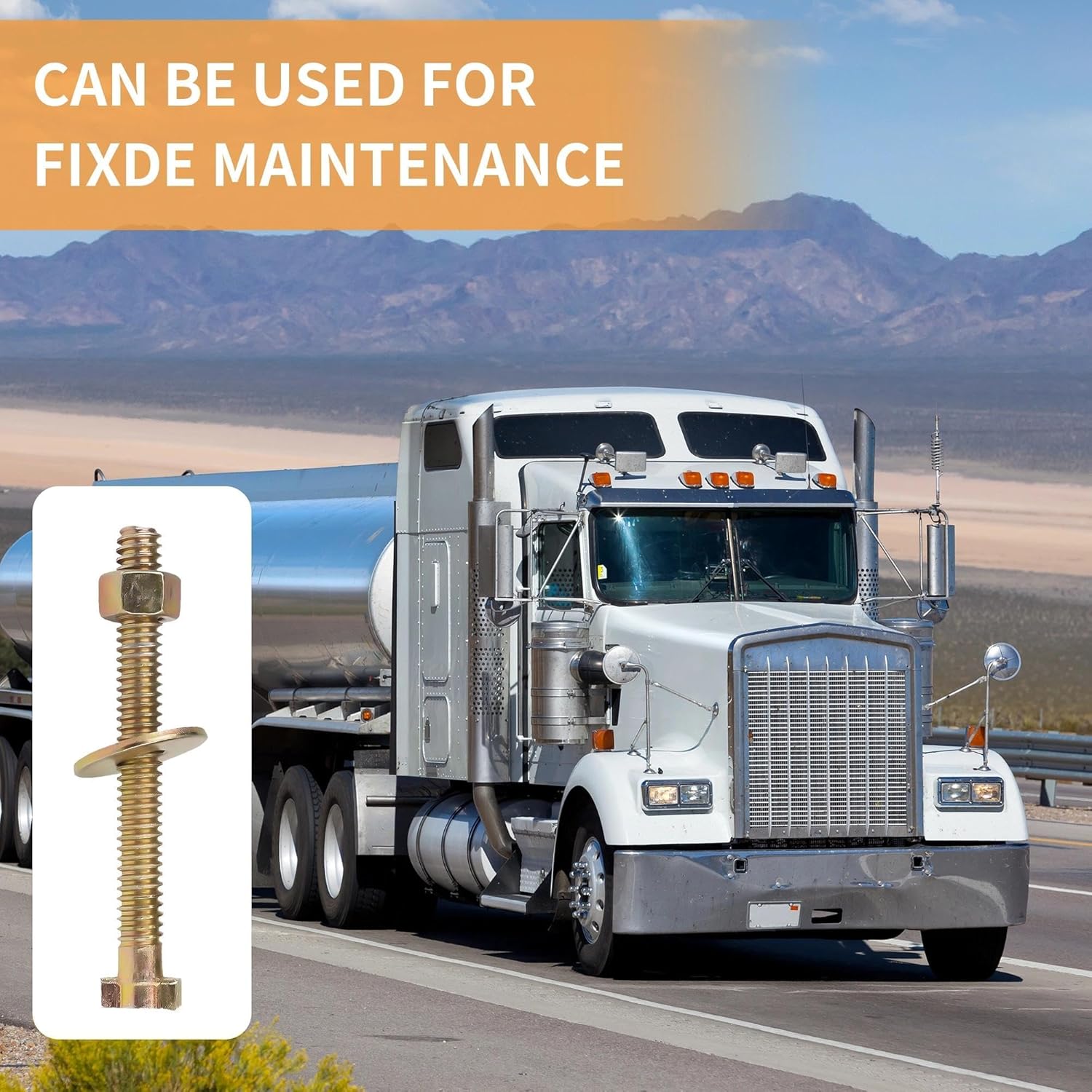 10-Pack Brake Cage Bolt, Air Cagebolt Release Bolt, for Most Semi Trucks and Air Spring Brakes