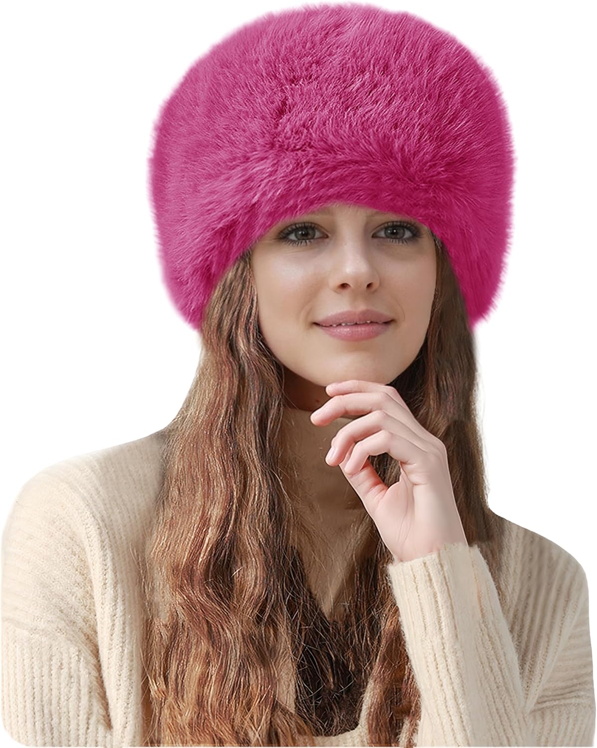 Fuzzy Hat Lina Lily Faux Fur Trapper Hat Women's Winter Hat