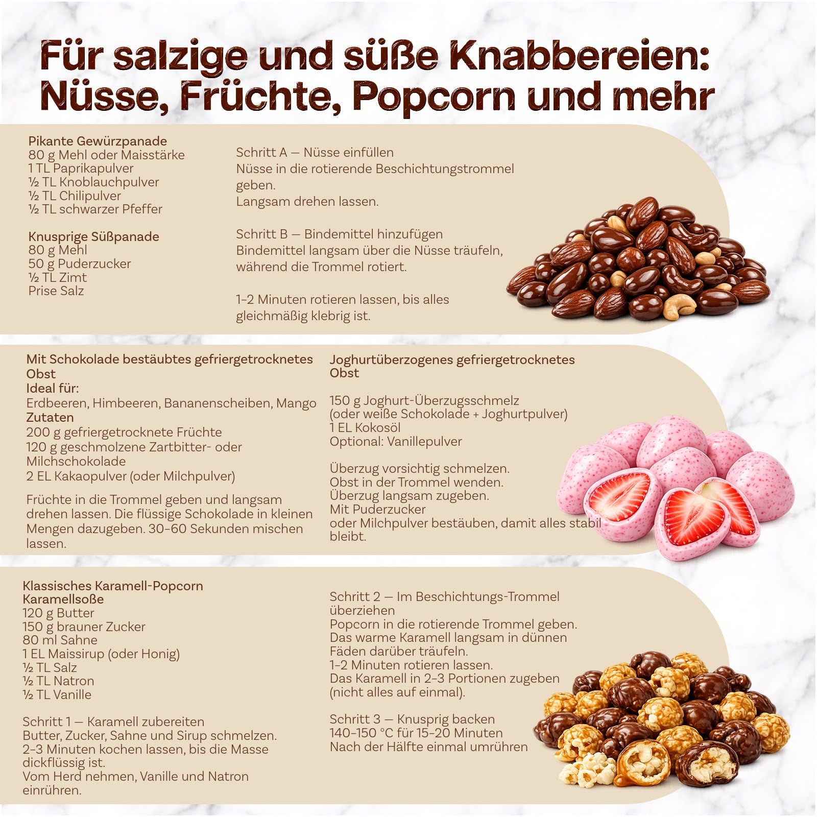 Beschichtungsmaschinen-Zubehör Edelstahl für KitchenAid 4.5QT & 5QT Kippkopf-Standmixer von MMOBIEL – Überzugs-Zubehör für Gleichmäßig Überzogene Nüsse, Schokolade, Gefriergetrocknete Früchte & Snacks