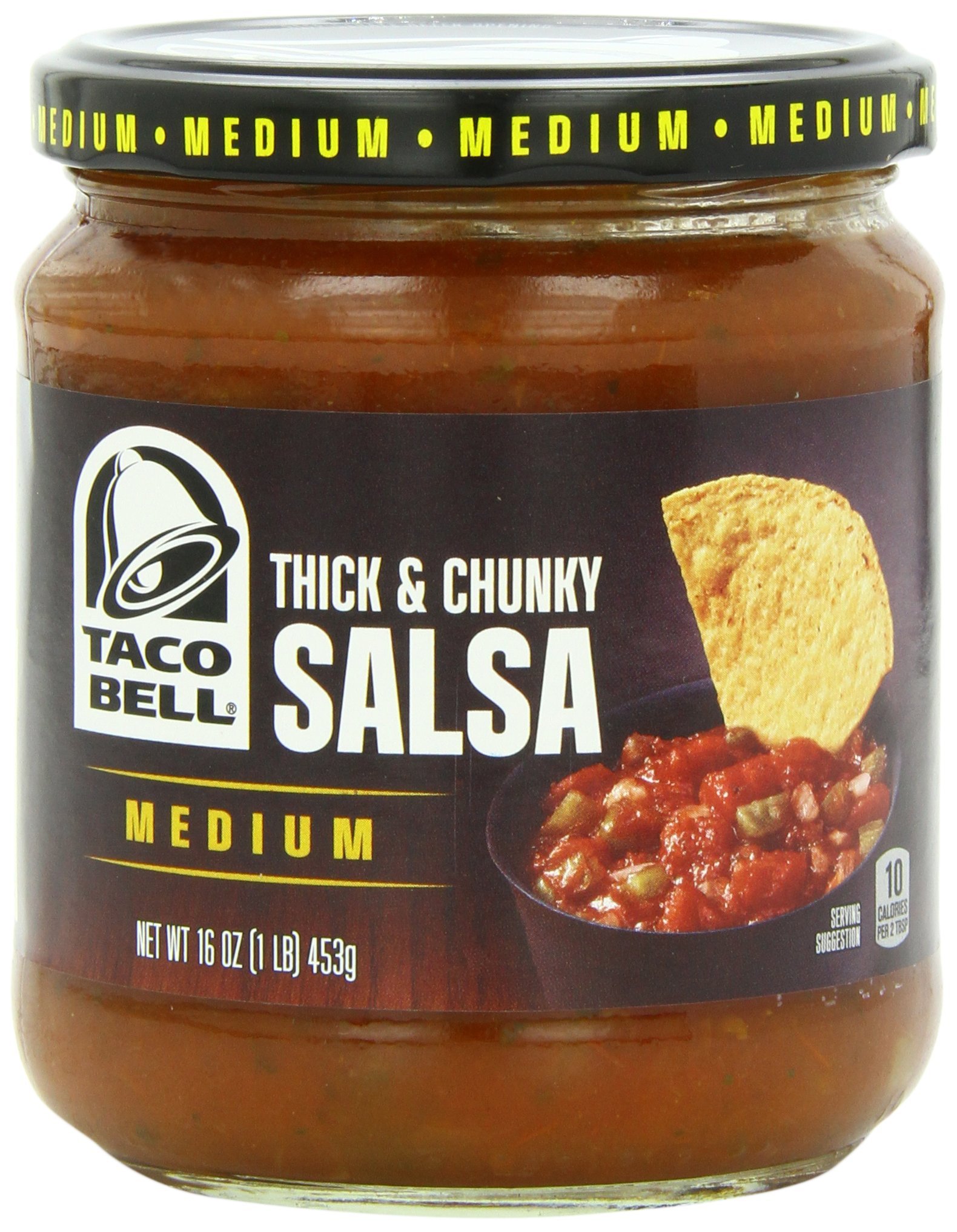 Taco Bell Salsa Jar, Medium Thick and Chunky, 16 Ounce