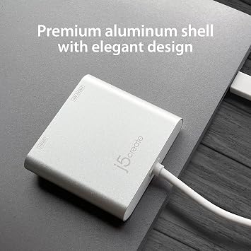 j5create USB to HDMI Adapter - Dual HDMI USB 3.0 Multi-Monitor Cable