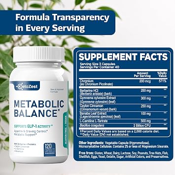 GLP-1 Support Liposomal Berberine 90 count
