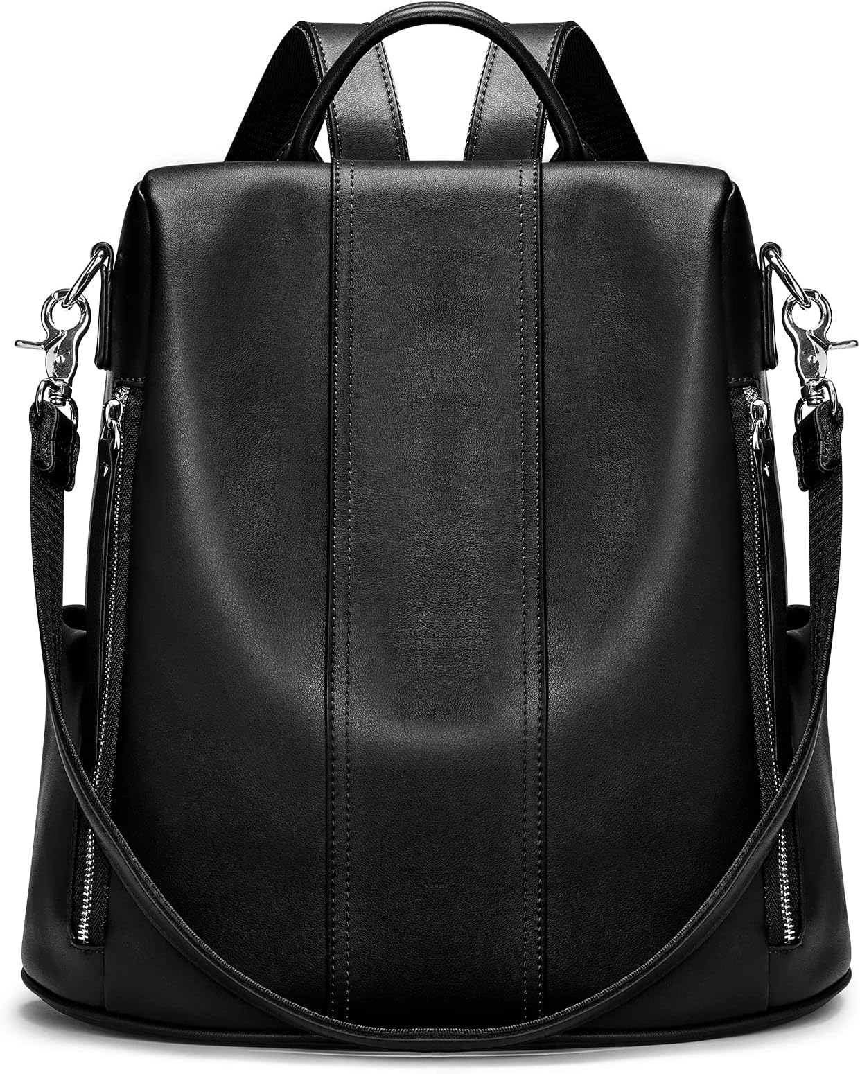 S-ZONE Women Soft Leather Backpack Antitheft Rucksack Ladies Shoulder ...