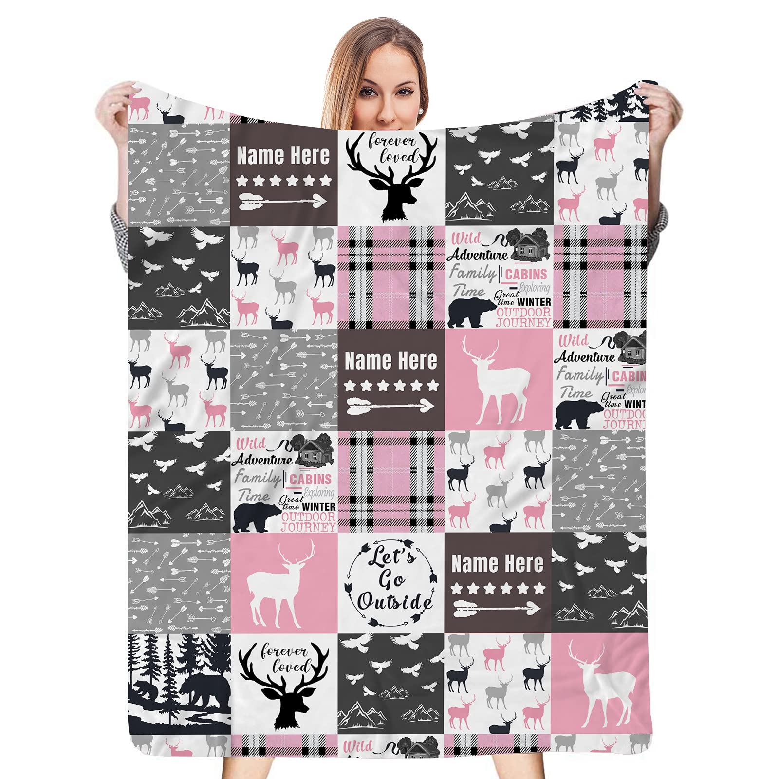 moose swaddle blanket