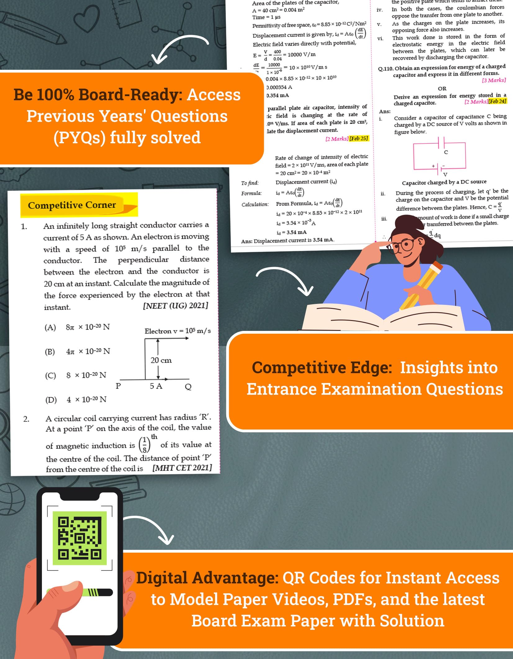 Std 12 Physics 1 & 2 Books | SYJC Science | HSC Maharashtra Board | Includes Previous Year Board Questions, Numericals, Formulae, Memory Maps | Based on Std XII New Syllabus | Set of 2 | Perfect Notes 4