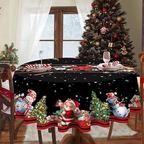 Miniatura 3 de JNDJE Mantel de Pascua de 52 x 70 pulgadas, decoración de Pascua, huevos de conejo, tulipán, mantel rectangular para decoración de Pascua, manteles