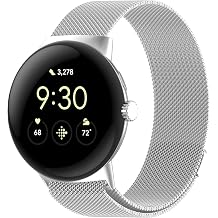 Metal Bands For Google Pixel Watch 3/2/1 41mm/45mm,Magnetic Replacement Straps for Women and Men