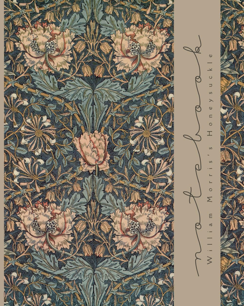 William Morris Notebook: Vintage Design College Ruled College Ruled 8x10 120 Lined Pages