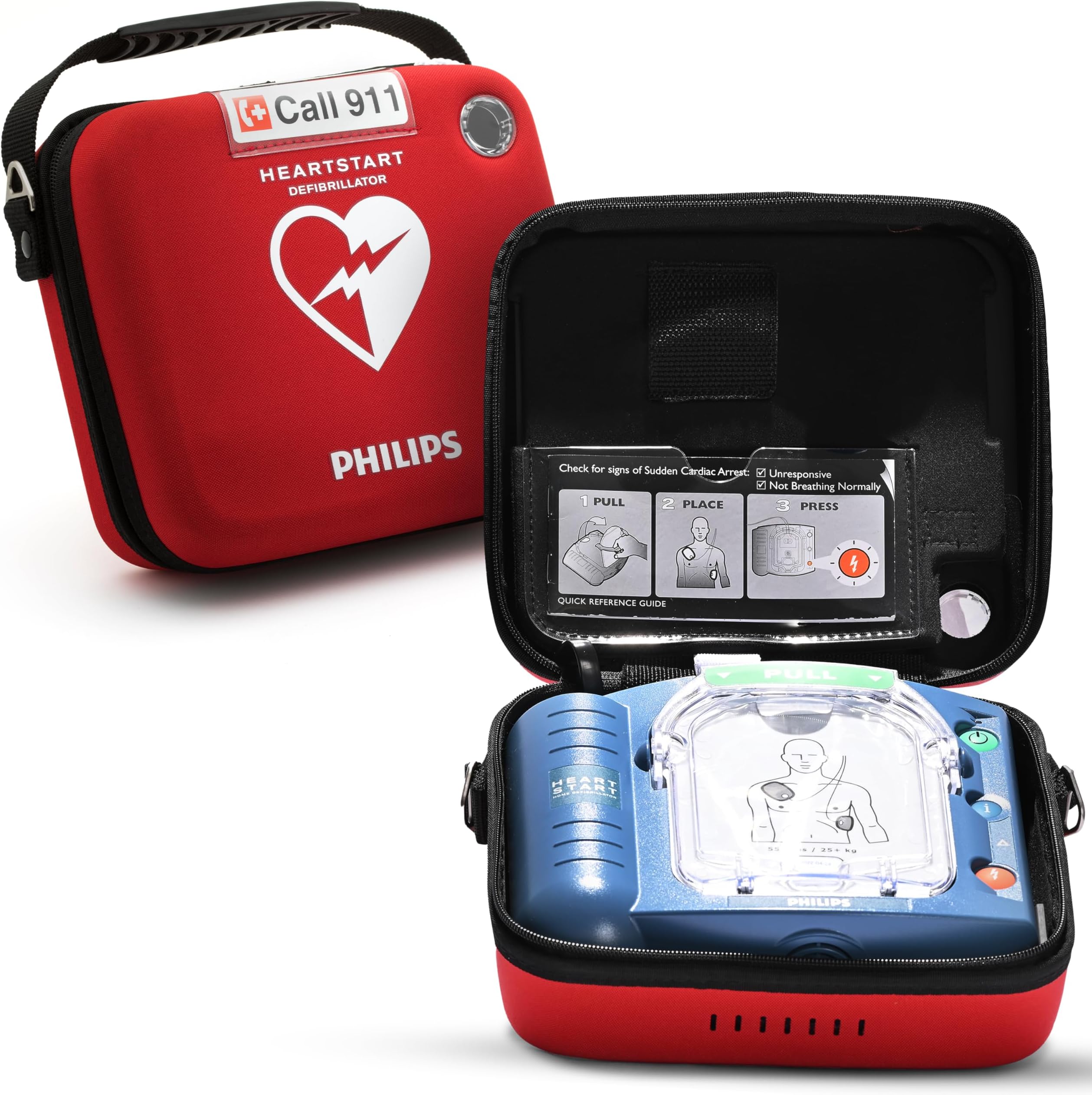 Philips HeartStart OnSite AED Defibrillator with Portable Emergency Medical K...