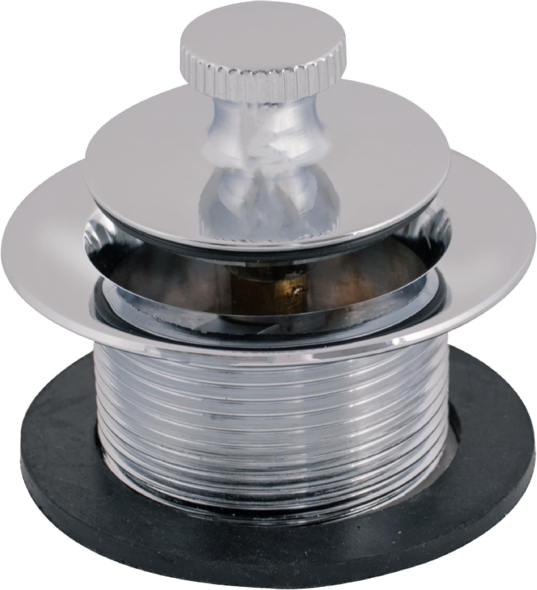 EZ-FLO Lift-n-Turn Bath Drain Assembly Kit, 1-1/2 in. x 11.5 Coarse Thread, 2-7/8 in. OD Flange, 5/16 in. Tapped Zinc Body, Chrome Plated, 35233