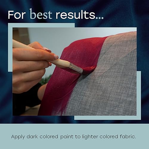 Miniatura 5 de FabriCoat - Pintura de tela oscura para restaurar o cambiar el color de sofás, sillas, tapicería, muebles suaves, interiores de automóviles, ropa y