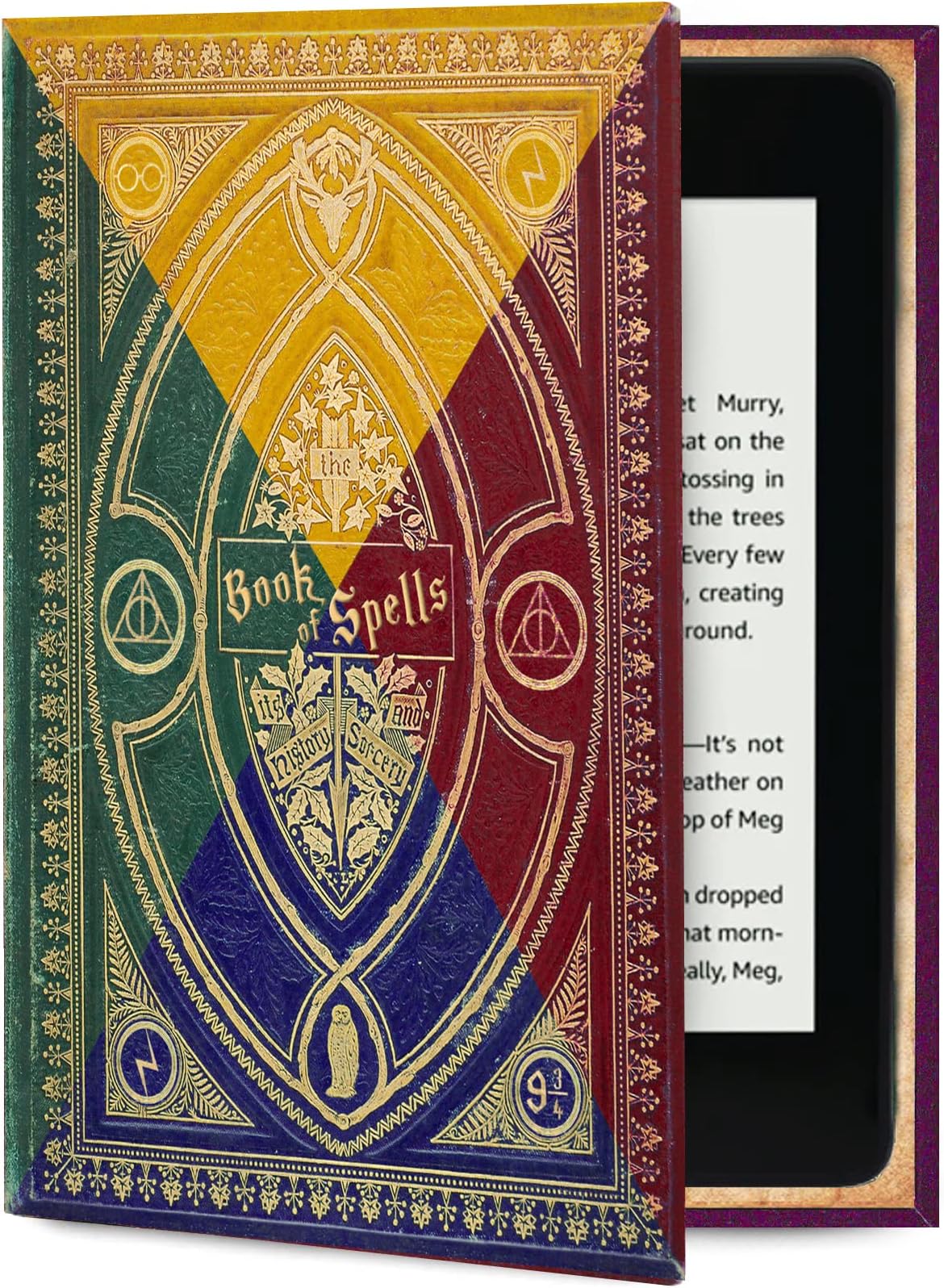 Universal Book Cover for eReader Devices with 6 to 6.8 Inch Screen. Works with kobo, Nook, Sony, storytel and More.