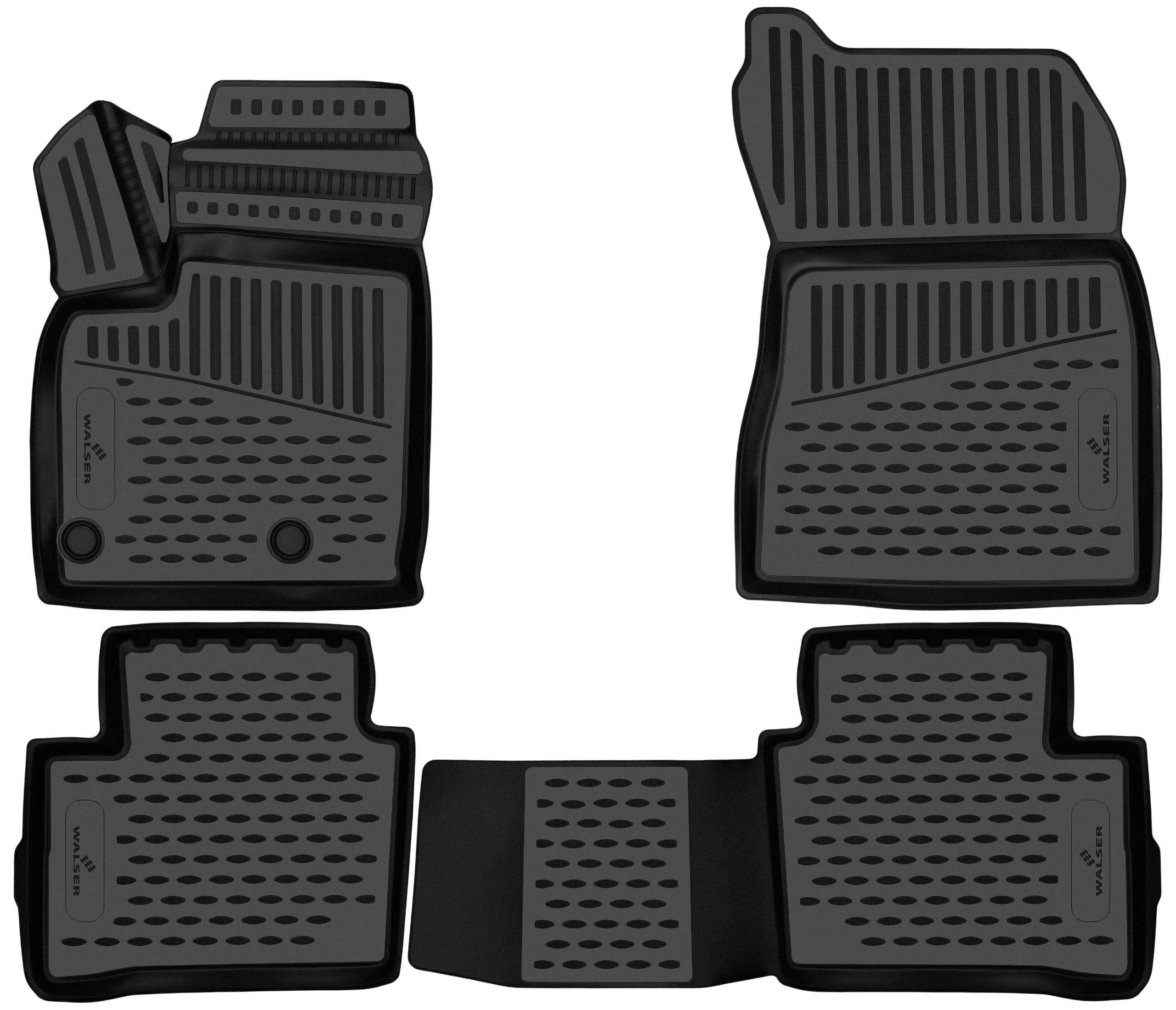 WALSER Tappetini in gomma per auto XTR su misura compatibile con Nissan Qashqai 3 (J12) 2021-Oggi
