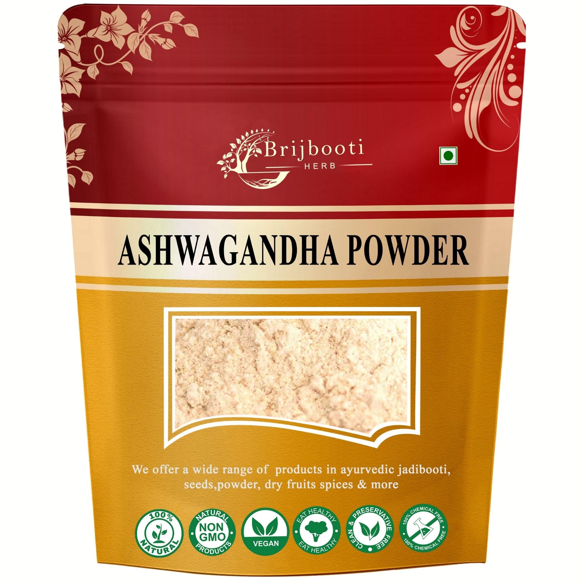 Nagori Ashwagandha Root Powder -(250 Gr) - Natural Asgandh - Indian Ginseng - Withania Somnifera