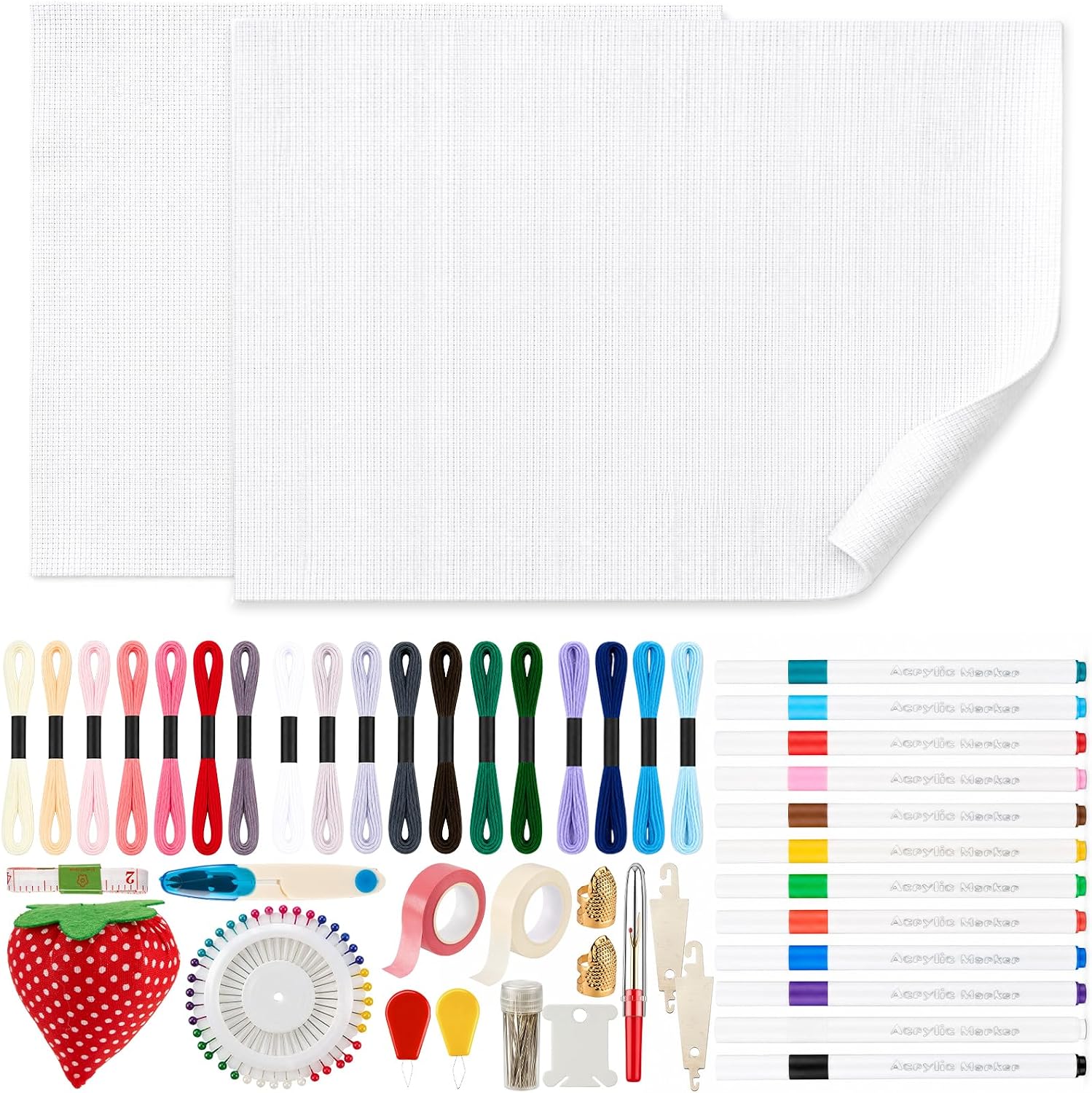 Bafeil Needlepoint Canvas Starter Kit for Embroidery Adult Beginners DIY