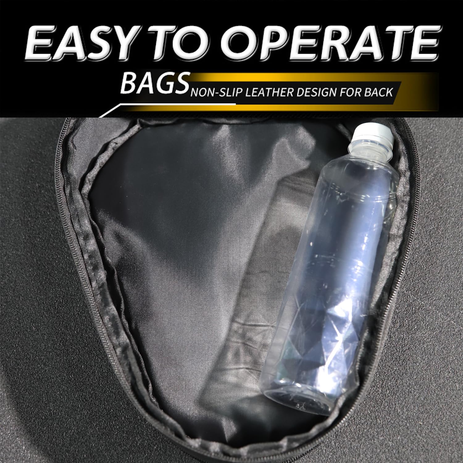 Night Cat Bolsa Trasera Multifuncional Impermeable para Asiento Trasero de Motocicleta, Almacenamiento Universal (Alta Capacidad)