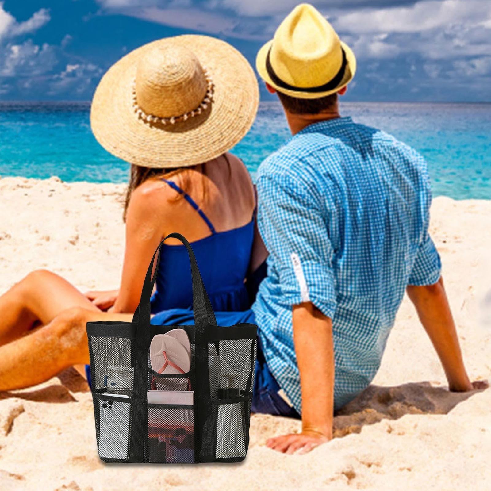 Borsa Rete Da Doccia Portatile - Per Palestra, Viaggi, Spiaggia, Rosa, 25x26cm - Foto 6