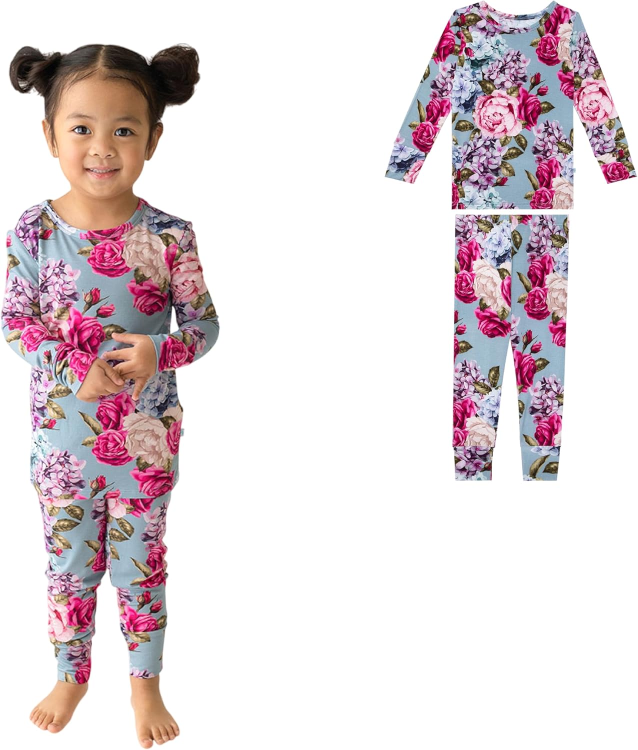 Elegante conjunto de pijamas con forma de cacahuete, pijama de dos piezas  para niñas pequeñas, ropa de ni