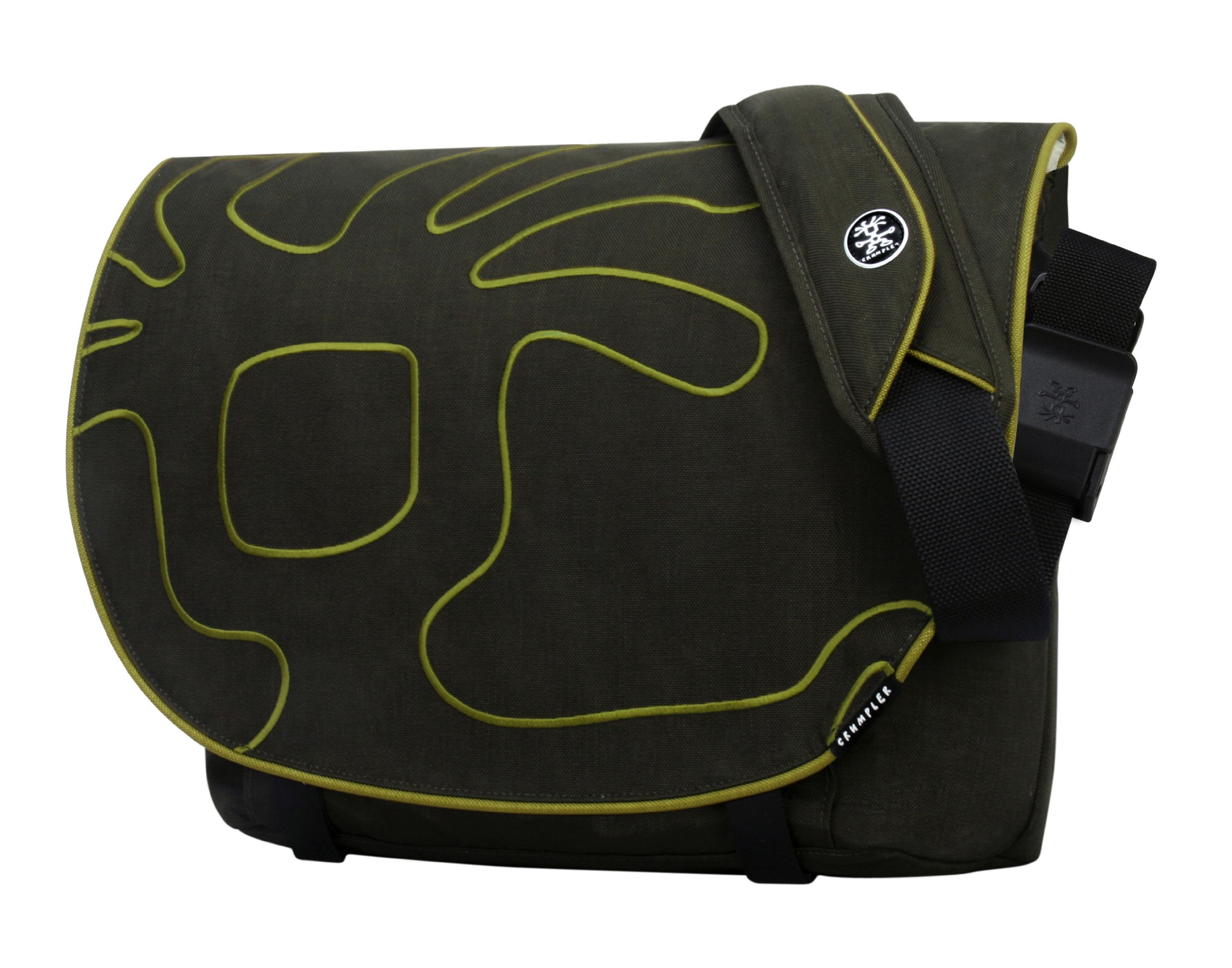 Crumpler Meat Smuggler Computer MacBook Lightweight Padded Messenger Laptop Bag, 15", Olive