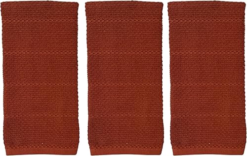 Miniatura 214 de Toallas de cocina verde salvia: 100% algodón paño de limpieza suave secado absorbente textura Terry Loop, juego de 3 multiusos para uso diario Negro