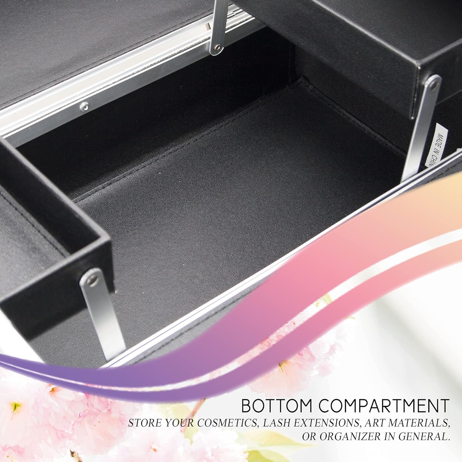 Ver Beauty Makeup Organizer, Cosmetic Travel Kit, Makeup Artist Supplies, 6-Tier Lockable Storage Box, Makeup Train Case, Aluminium Case, Lightweight & Portable Makeup Vanity (Beige Glitter) : Beauty & Personal Care