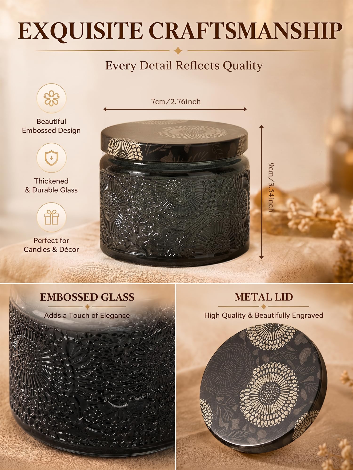 Forniture per la produzione di candele in cera di soia con cera di soia naturale, oli essenziali, tinture per candele e stoppini per candele, regalo fai da te per la casa