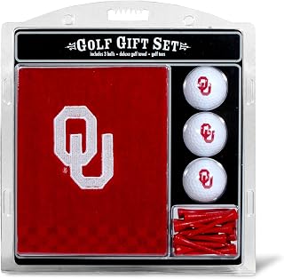 Team Golf NCAA Sports Fan Shop Embroidered Golf Towel, 3 Golf Ball, and Golf Tee Set
