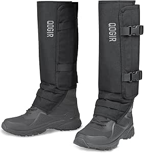 新品 QOGIR 狩猟用スネークゲートル スネークガード 黒 ブラック