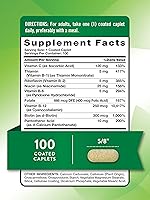 Vista 2 de Nature's Truth Vitamina B Complex Plus Vitamina C 100 cápsulas Suplemento vegano, sin OMG y sin gluten