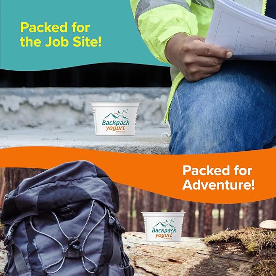 Backpack Yogurt Vanilla and Strawberry Variety Pack, 4 oz (24ct), No Fridge Needed
