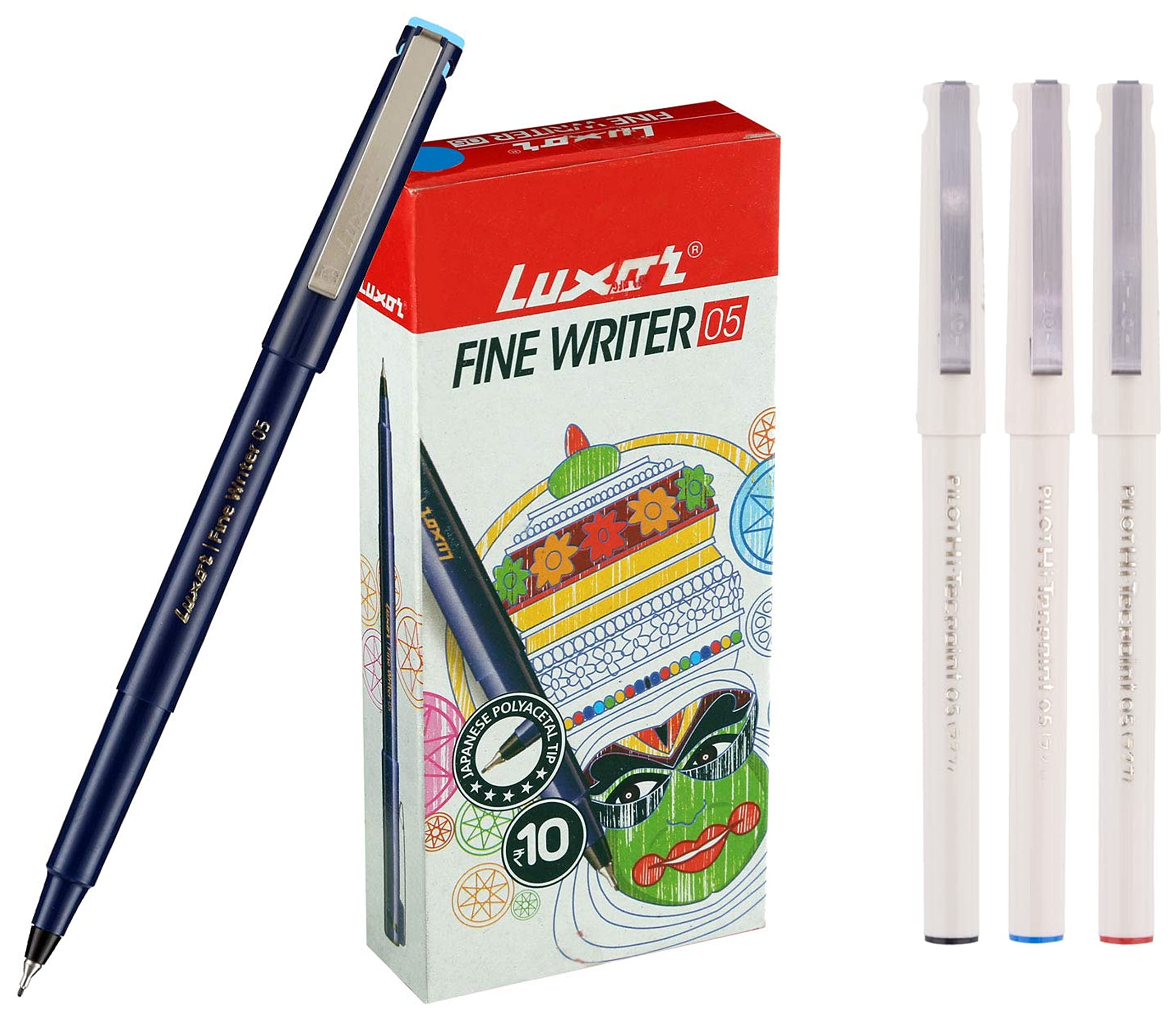 Luxor Fineliner Micro Point 05 - Nero - Penna A Punta Fine Per Scrittura E Dettagli