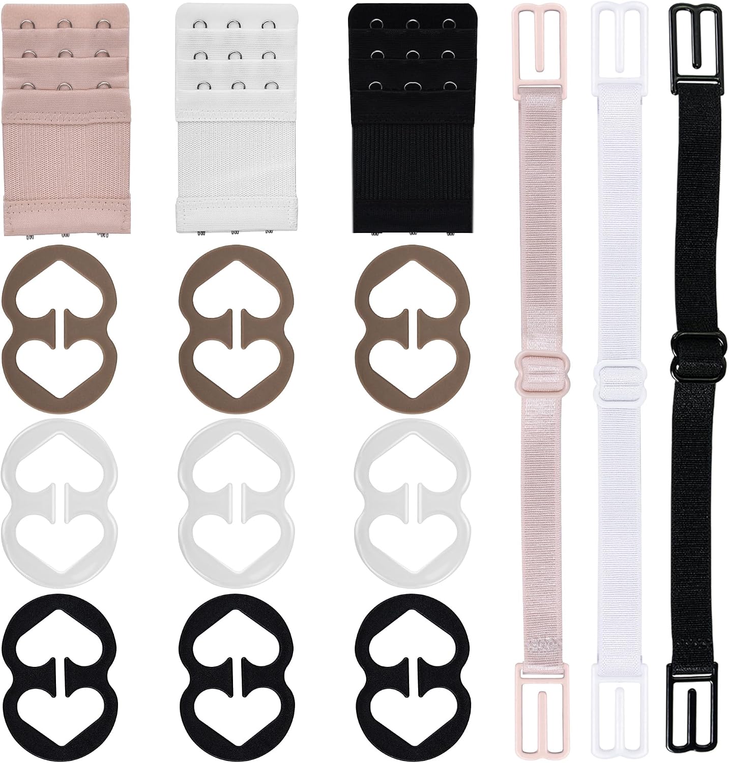 PHLSTYLE Clear Bra Straps, Invisible Non-Slip Adjustable Bra Straps for Strapless Bra, Ballet Dance
