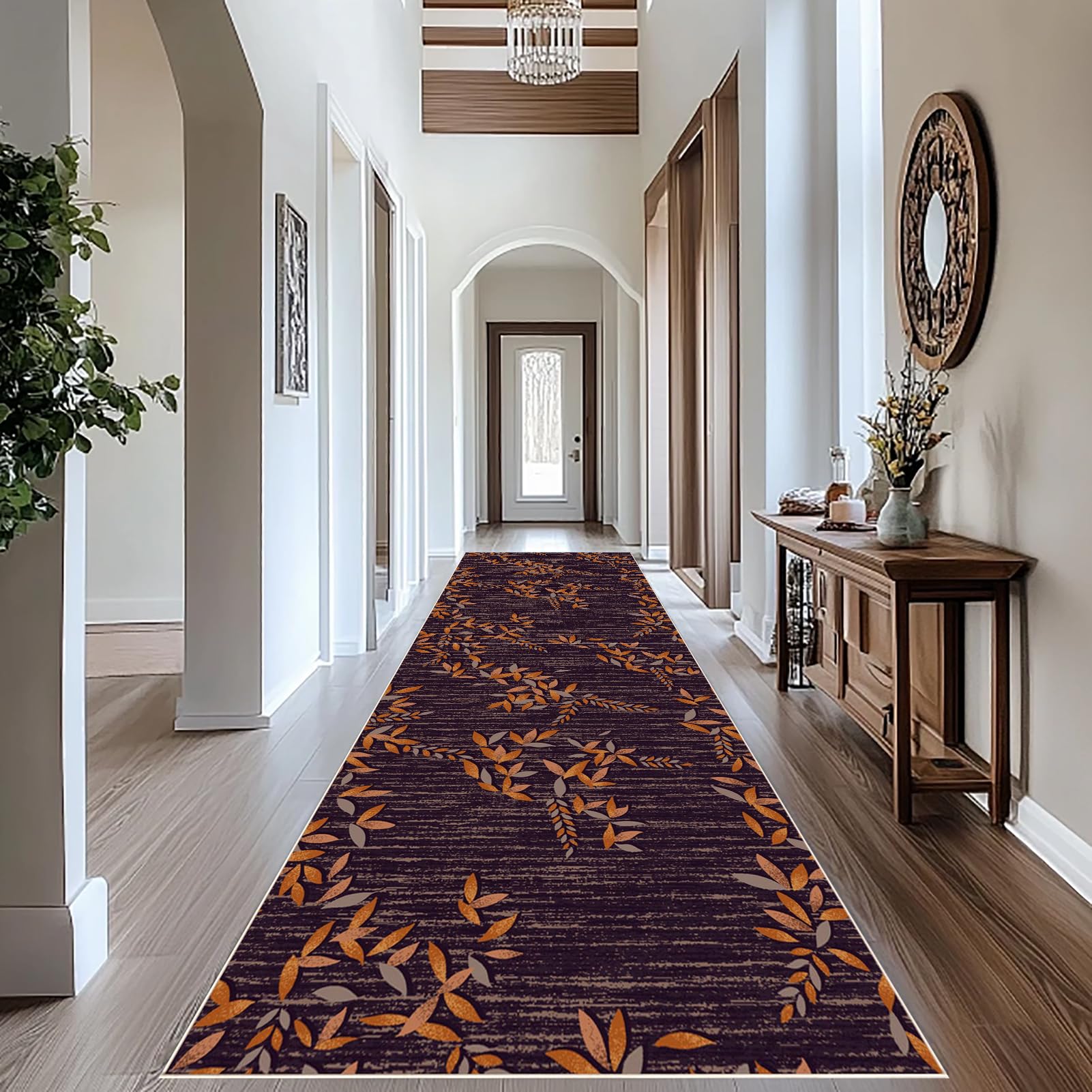 Rug Runners for Hallway Non Slip Carpet Runners for Hallways Long Kitchen Rug Washable Hall Runner mat 60 x 180 cm Area Rug Absorbent Carpet Floor Mat Narrow Corridor Rug Runner for Entrance Stair