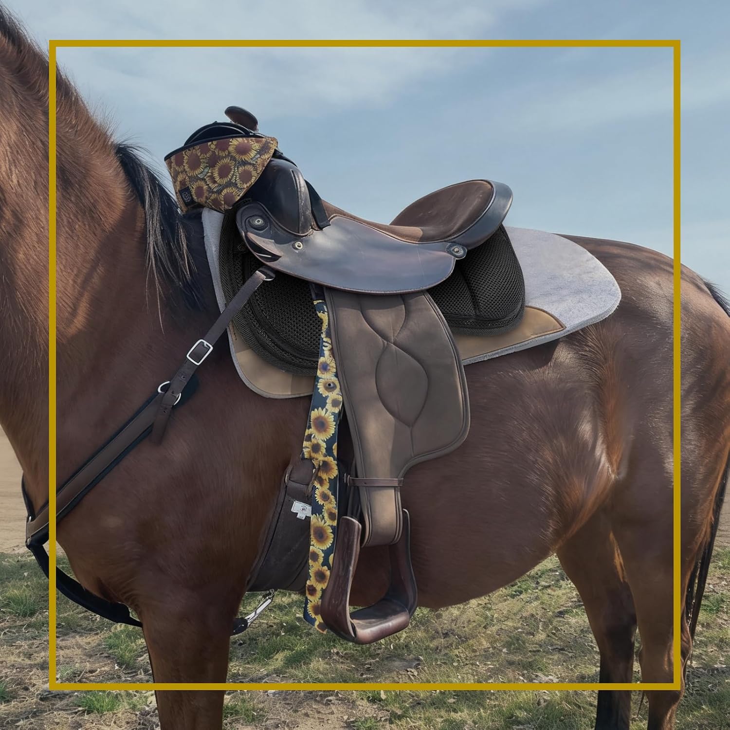 Kavallerie Memory Foam Half Saddle Pad Collection - 3D Air Ride/Coolmax Quilted/Gel Options, Shock Absorbing Breathable Non-Slip, for Dressage Jumping Training Daily Long-Distance Riding