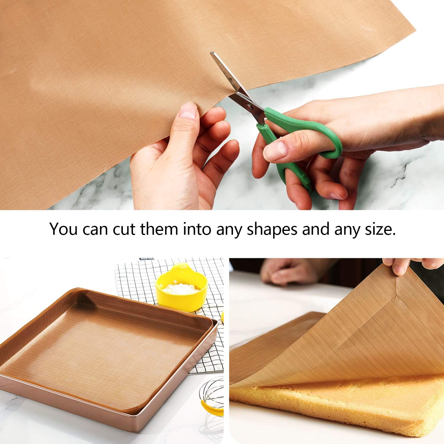 Gwybkq Teflon Sheet for Heat Press Transfer Sheet 18 Pack Non Stick 12"x16" Heat Transfer Paper Heat Resistant Craft Mat thumbnail