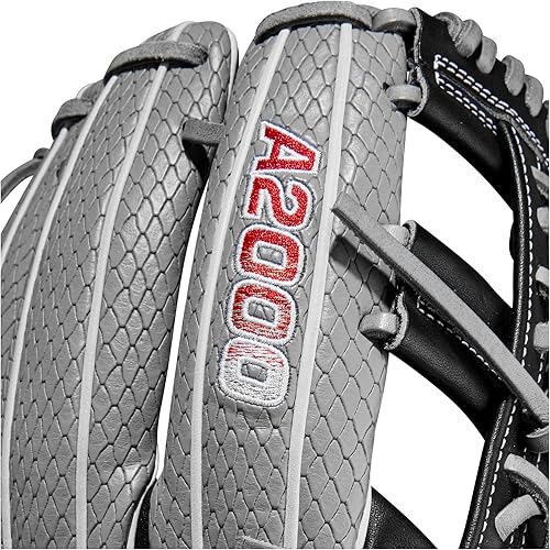 Miniatura 7 de WILSON Guante de lanzamiento rápido A2000® FP75SS 2023 - 11.75 pulgadas, tiro a mano derecha, campo interior, gris/negro