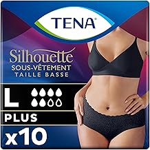 TENA Silhouette Normal Black L taille basse x10